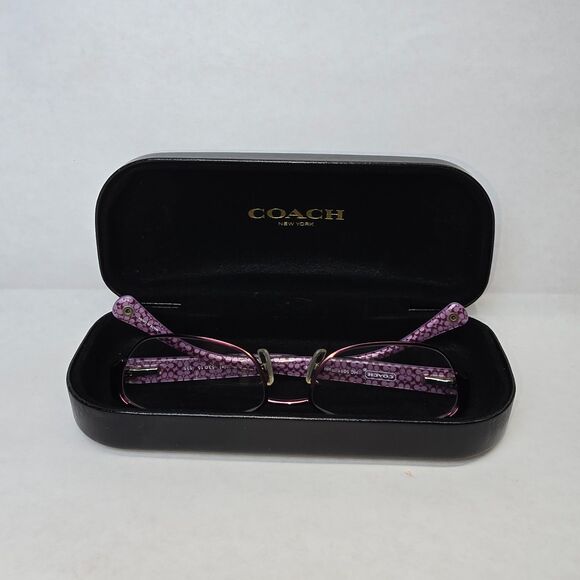 Coach Frames Glasses Readers +2 Logo Satin Purple Logo Design (9070) 53 15 135 - Picture 2 of 9
